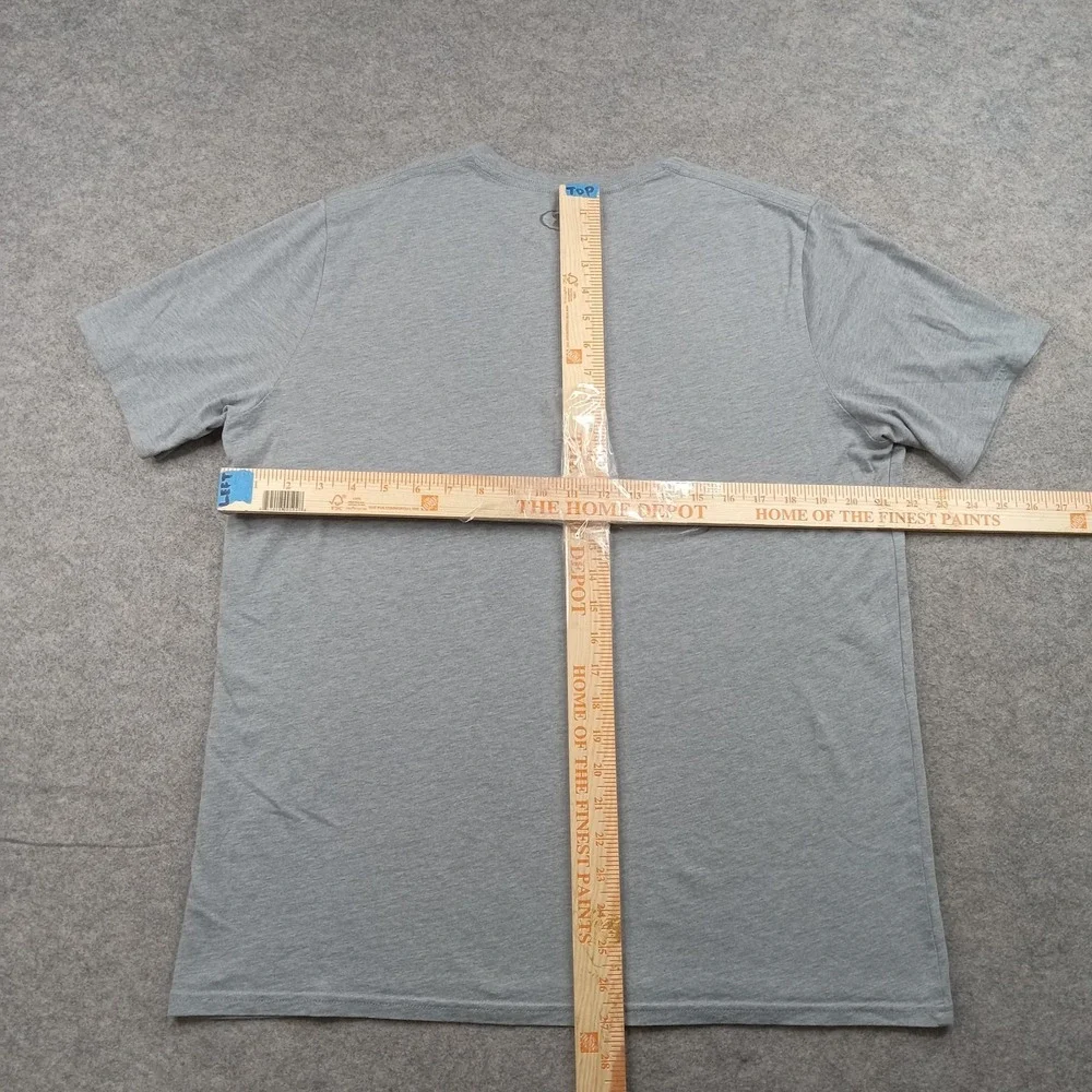 Under Armour Shirt Mens Large Gray Box Logo‎ Graphic Tee Loose Tagless Athletic